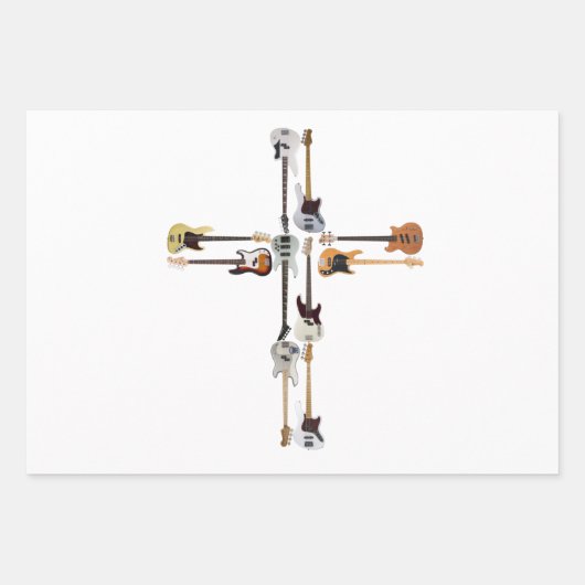 Guitar Lover | Guitar Cross Gift Inpakpapier Vel (Voorkant)
