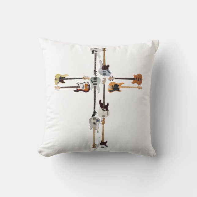 Guitar Lover | Guitar Cross Gift Kussen (Voorkant)