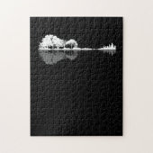 Guitar Lover | Guitar Lake Shadow Gift Legpuzzel (Verticaal)
