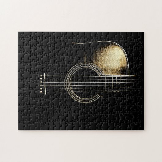 Guitar Lover | Guitar Trunk is zwart Legpuzzel (Horizontaal)
