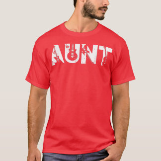 Guitar Lover Guitarist Aunt Funny Music Mothers Da T-shirt
