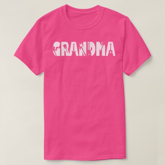 Guitar Lover Guitarist Grandma Funny Music Mothers T-shirt (Design voorkant)