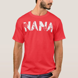 Guitar Lover Guitarist Nana Funny Music Moeder D T-shirt