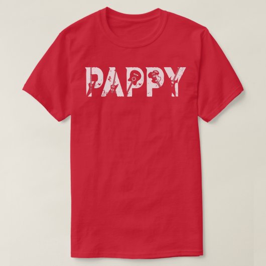 Guitar Lover Guitarist Pappy Funny Music Fathers D T-shirt (Design voorkant)