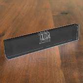 Guitar Lover | Het leven is vol belangrijke keuzes Naambordje (Zijkant)