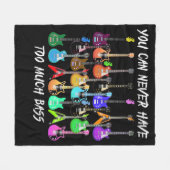 Guitar Lover | Je hoeft nooit te slagen Fleece Deken (Voorkant (Horizontaal))