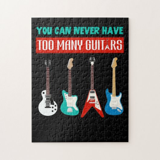 Guitar Lover | Je kunt nooit te veel gitaar hebben Legpuzzel (Verticaal)