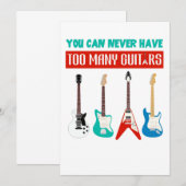 Guitar Lover | Je kunt nooit veel gitaar hebben Bedankkaart (Voorkant / Achterkant)