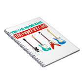 Guitar Lover | Je kunt nooit veel gitaar hebben Notitieboek (Rechterzijde)