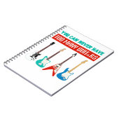 Guitar Lover | Je kunt nooit veel gitaar hebben Notitieboek (Linkerzijde)