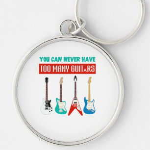 Guitar Lover   Je kunt nooit veel gitaar hebben Sleutelhanger