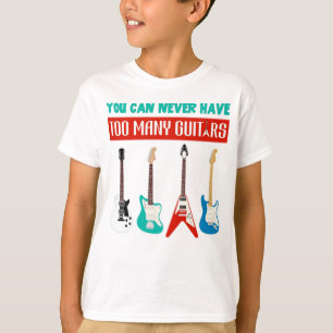 Guitar Lover Je kunt nooit veel gitaar hebben T-shirt