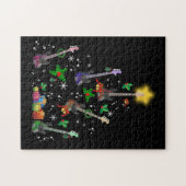 Guitar Lover | kerstboomguitgeschut Legpuzzel (Horizontaal)
