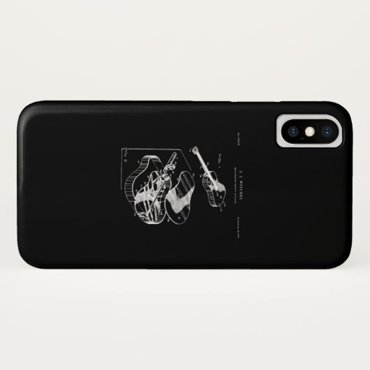 Guitar Lover | Martin Guitar Patent Case-Mate iPhone Case (Achterkant (horizontaal))