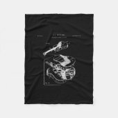 Guitar Lover | Martin Guitar Patent Fleece Deken (Voorkant)