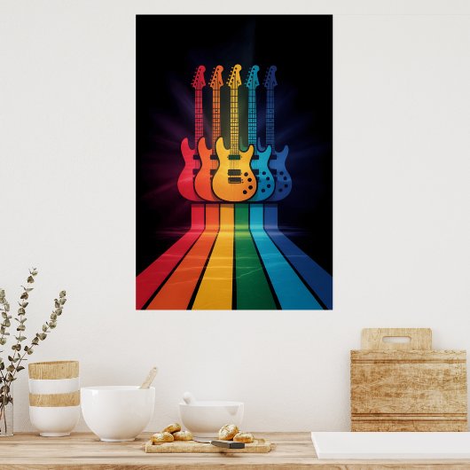 Guitar Lover Poster (Keuken)