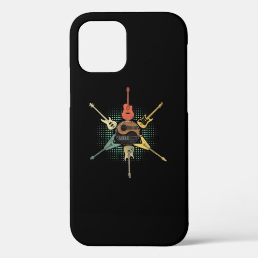 Guitar Lover| Retrostijl | Gift voor gitarist Case-Mate iPhone Case (Achterkant)