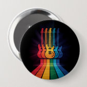 Guitar Lover Ronde Button 4,0 Cm (Voorkant /achterkant)