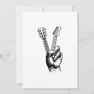 Guitar Lover   Zeg Hi Guitar Gift Bedankkaart