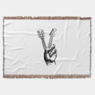 Guitar Lover Zeg Hi Guitar Gift Deken
