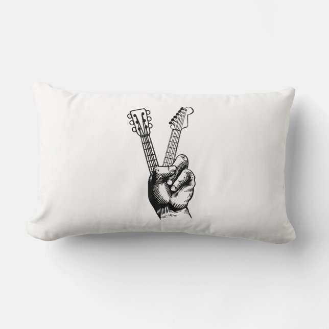 Guitar Lover | Zeg Hi Guitar Gift Kussen (Voorkant)