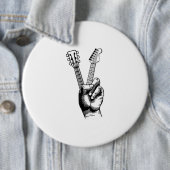 Guitar Lover | Zeg Hi Guitar Gift Ronde Button 6,0 Cm (In situ)