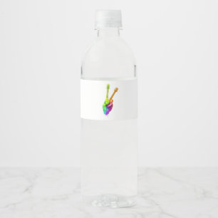 Guitar Lover Zeg Hi Guitar Hands Gift Waterfles Etiket
