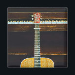 Guitar lovers gifts magneet<br><div class="desc">This vintage guitar artwork is suite for guitar players who love playing guitar. it can be given as a gift for a boyfriend,  girlfriend,  or dad on a birthday,  father's day,  or valentine's day. The retro design features gintage Guitar lovers gifts</div>
