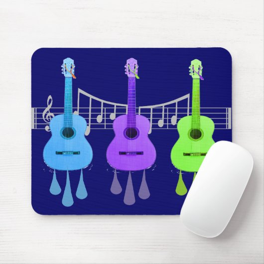 Guitar Lovers Gifts Muismat (Met muis)