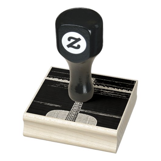 Guitar lovers gifts rubberstempel (Stempel)