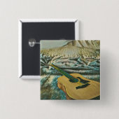 Guitar lovers gifts vierkante button 5,1 cm (Voorkant /achterkant)