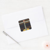 Guitar lovers gifts vierkante sticker (Envelop)