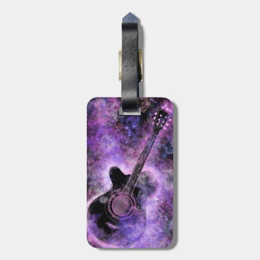 Guitar Luggage Tag Bagagelabel (Achterkant verticaal)