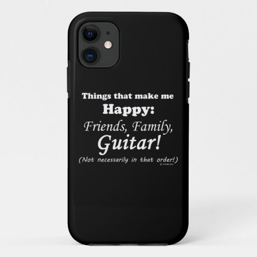 Guitar maakt me gelukkig Case-Mate iPhone case (Achterkant)