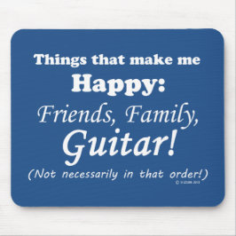 Guitar maakt me gelukkig muismat