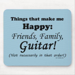 Guitar maakt me gelukkig muismat