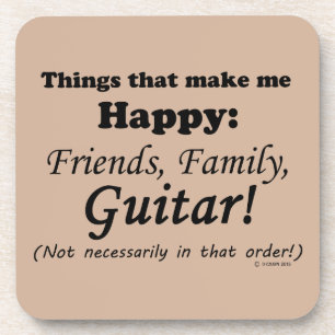 Guitar maakt me gelukkig onderzetter
