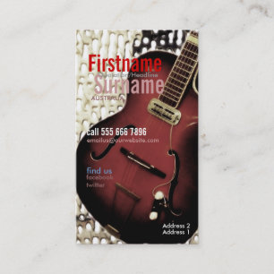 Guitar Magazine Style met Logo Visitekaartje