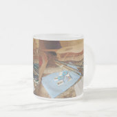 Guitar Making in Process Matglas Koffiemok (Voorkant rechts)