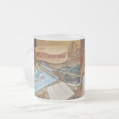 Guitar Making in Process Matglas Koffiemok (Voorkant links)