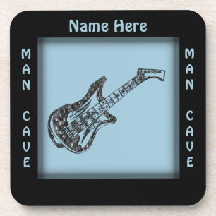 Guitar Man Cave Name Onderzetter