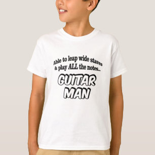 Guitar Man - Muziek superheld T-shirt