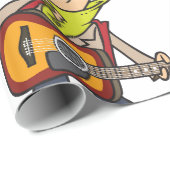 Guitar Man Rockstar Cadeaupapier (Rol Hoek)