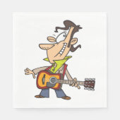 Guitar Man Rockstar Servet (Voorkant)