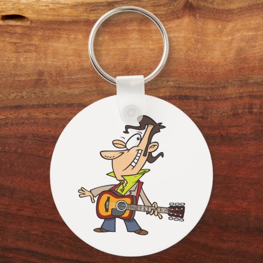 Guitar Man Rockstar Sleutelhanger (Voorkant)