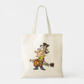Guitar Man Rockstar Tote Bag (Achterkant)