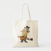 Guitar Man Rockstar Tote Bag (Voorkant)