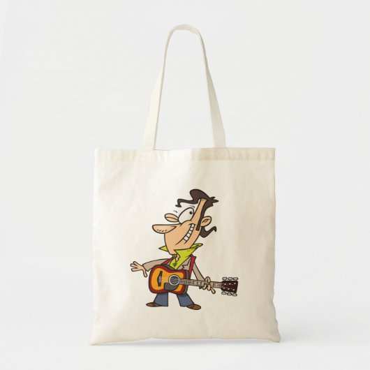 Guitar Man Rockstar Tote Bag (Voorkant)