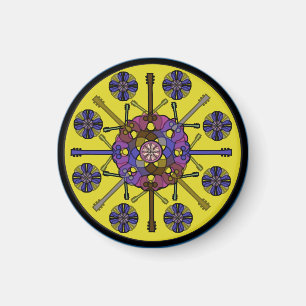 Guitar Mandala Magneet