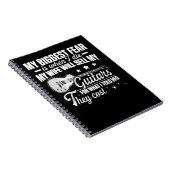 Guitar Mannen gitarist Pap Wife Verkoop Guitar Pla Notitieboek (Rechterzijde)